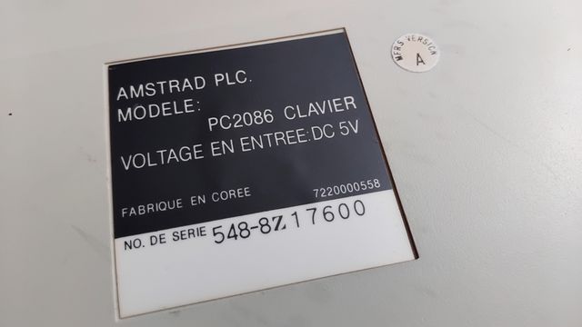 Teclado Amstrad PC2086