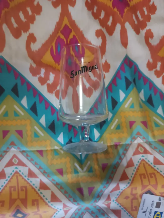 7 Copas de cerveza San Miguel 25 CL