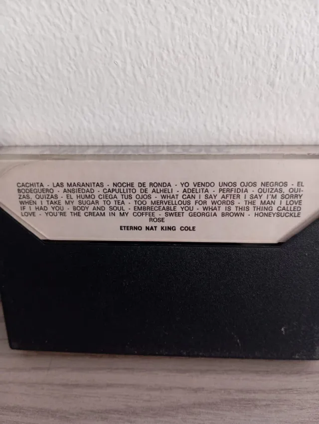 Casete Eterno Nat King Cole 2 LP Español Inglés