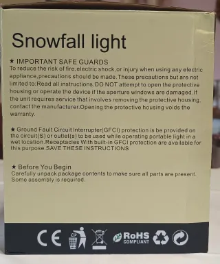 Luci Neve Effetto Cascata Interno/Esterno