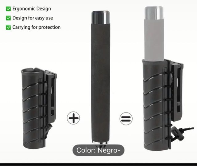 Funda táctica negra para defensa