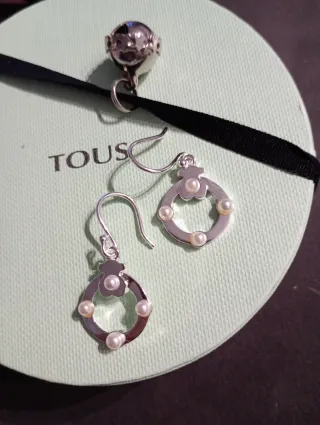 Pendientes Superpower Plata Perlas