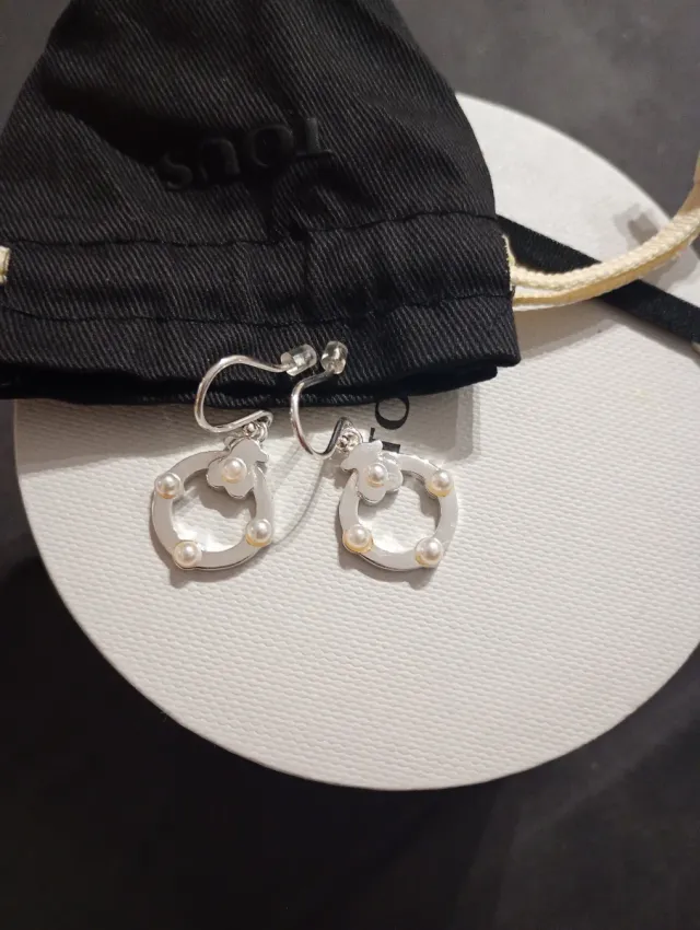 Pendientes Superpower Plata Perlas