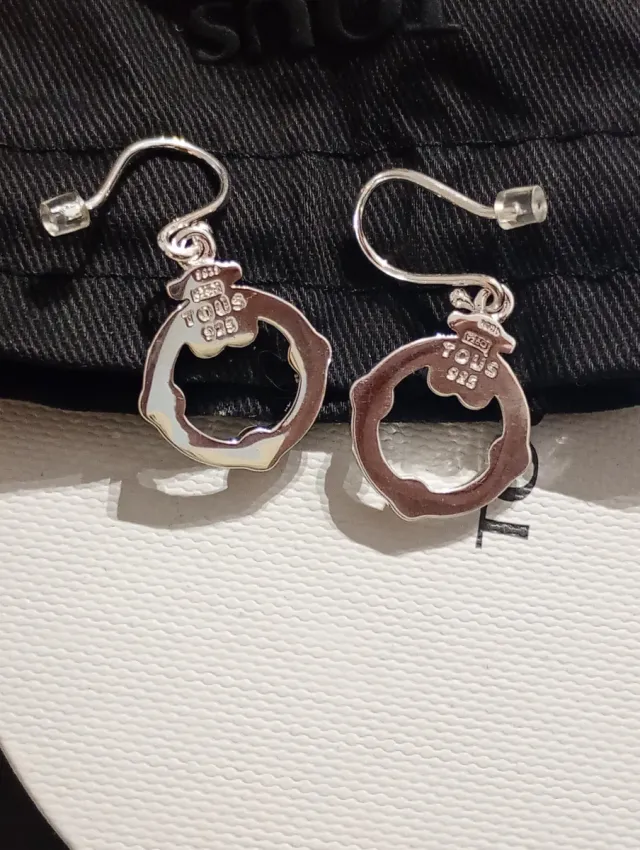 Pendientes Superpower Plata Perlas