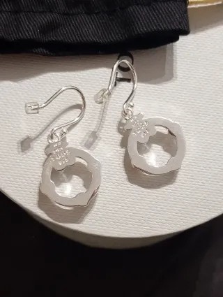 Pendientes Superpower Plata Perlas