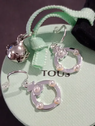 Pendientes Superpower Plata Perlas