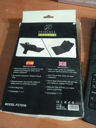 Funda para tablet con teclado