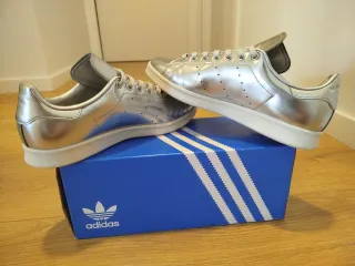 Zapatillas Adidas Stan Smith Plateadas