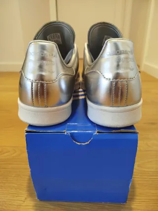 Zapatillas Adidas Stan Smith Plateadas