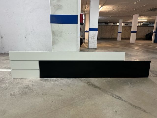 Cabecero 2,40m Blanco y Negro