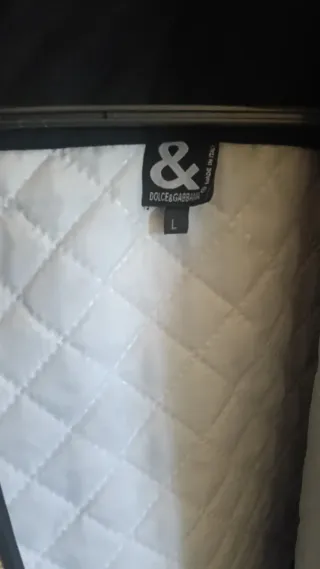 Giacca Dolce & Gabbana Nera con Logo Bianco