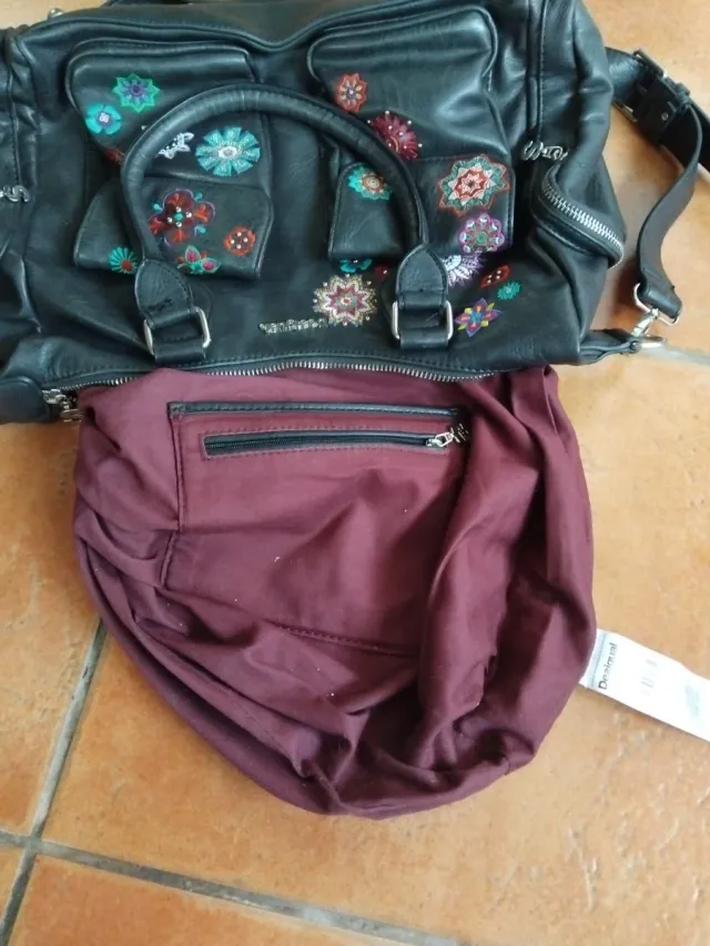 Bolso Desigual Negro Multicolor