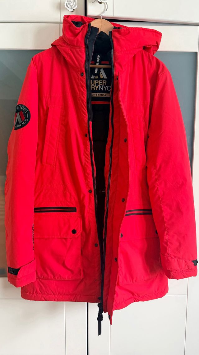 Parka Superdry Roja Talla L