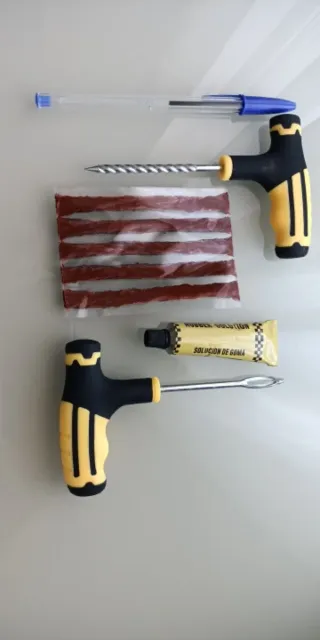 Kit reparación pinchazos moto coche