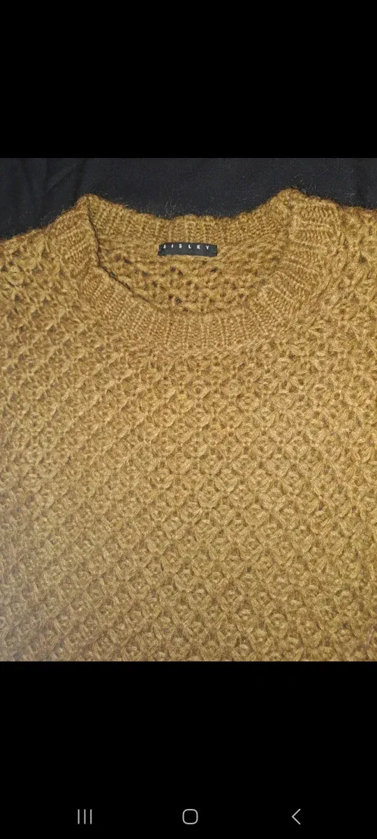 Maglione Sisley donna oro taglia XS.