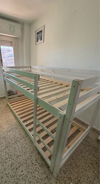 Litera madera gris como nueva