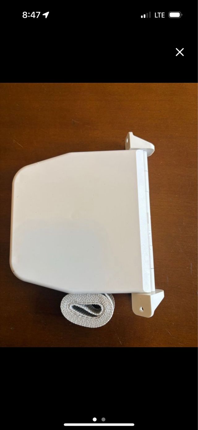 Tiradores de ventana de plástico blanco