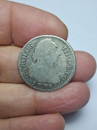 CARLOS III 2 REALES PLATA 1779 MADRID (E874)