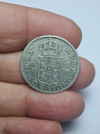 CARLOS III 2 REALES PLATA 1779 MADRID (E874)