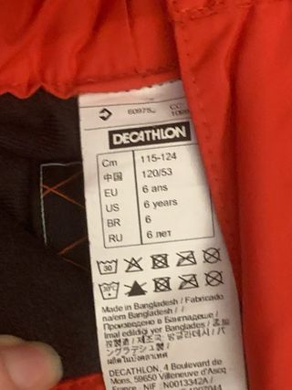 Pantaloni sci bambini Decathlon 6 anni