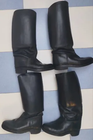 Botas de montar piel negra talla 42.