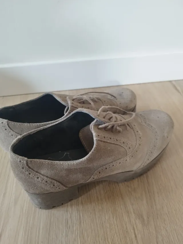 Zapatos vintage con plataforma y cordones