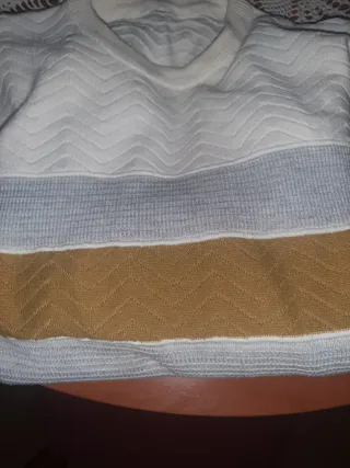 Jersey blanco y gris talla 2XL