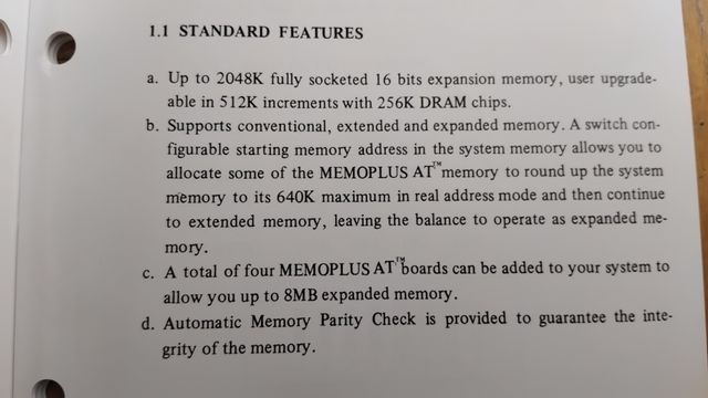 Tarjeta Expansión Memoria ISA