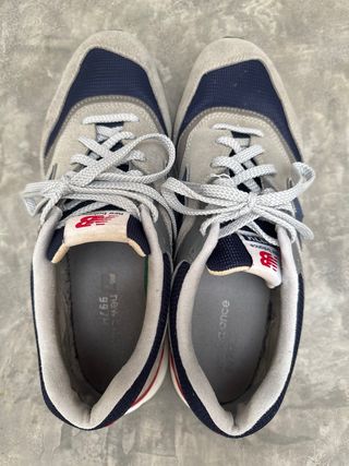 Tenis New Balance Gris y Azul