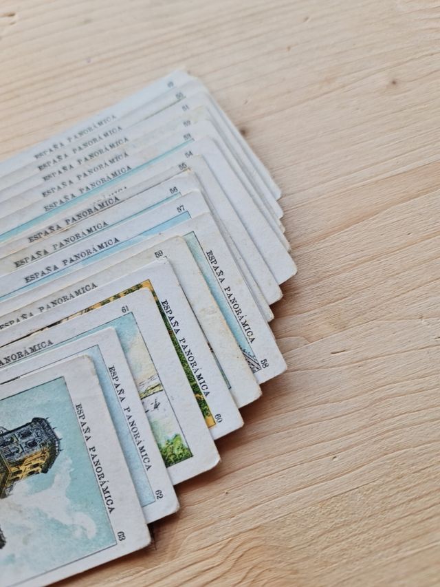 Lote 15 cromos antiguos España Panorámica