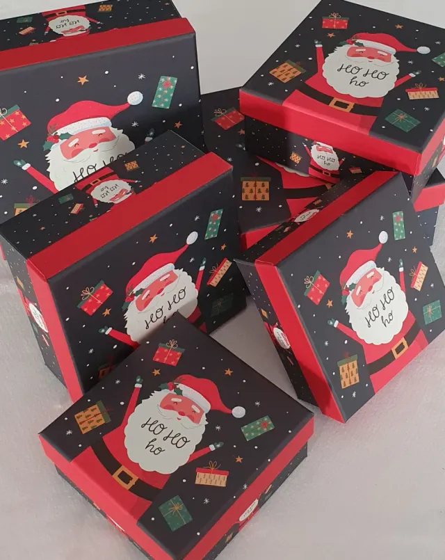 Lote 6 CAJITAS PAPÁ NOEL