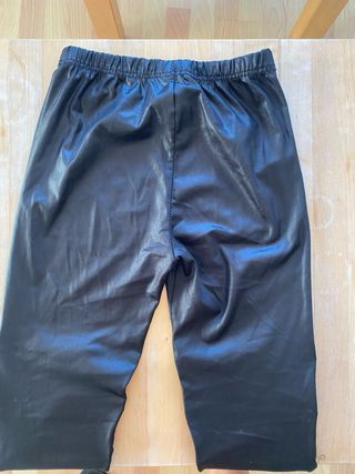 Mallas polipiel negras con cremalleras