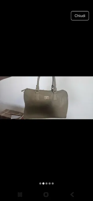 Borsa e portafoglio beige