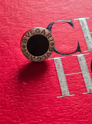 Bvlgari Anillo Negro y Plateado