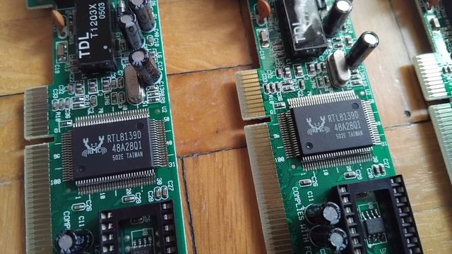 Lote 12 Tarjetas de Red PCI