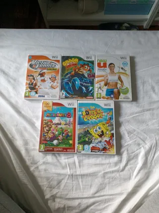 Confezione 5 Giochi Wii: Mario Party, Crash, Virtua Tennis