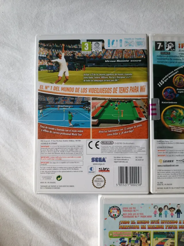 Confezione 5 Giochi Wii: Mario Party, Crash, Virtua Tennis