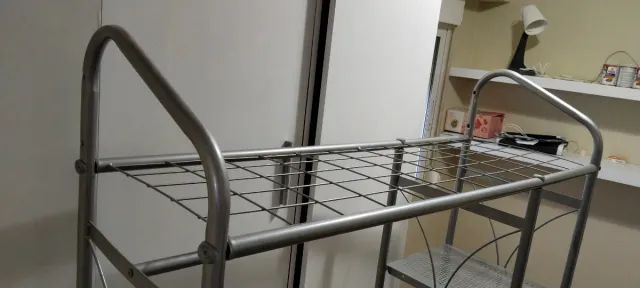 Perchero Metálico Plateado 37x110x170