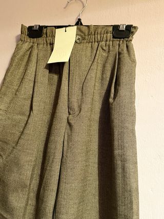 Pantalón Zara Niña Verde Oliva