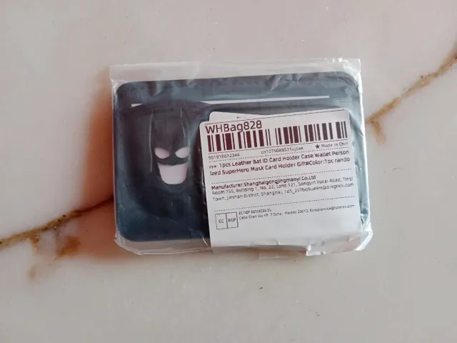 Portafoglio similpelle nero Batman