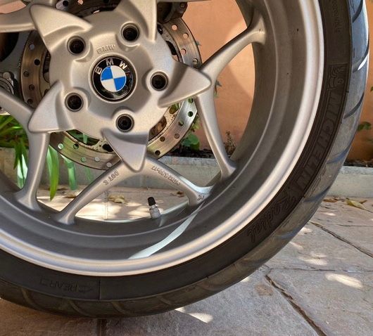 2 Coperture moto logo BMW per cerchio e cardano