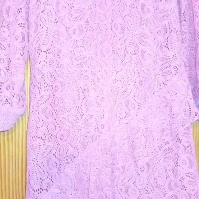 Vestido Zara rosa encaje