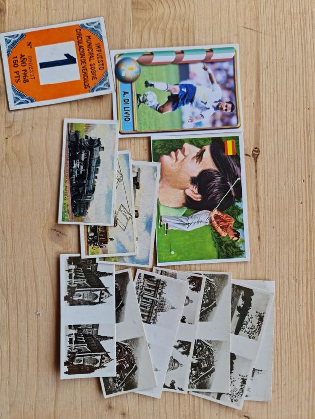 Lote 13 cromos antiguos varios