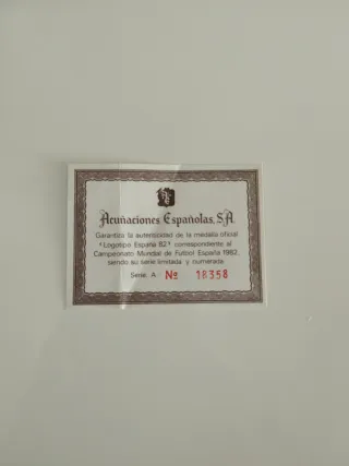 Monedas Conmemorativas Mundial España 82