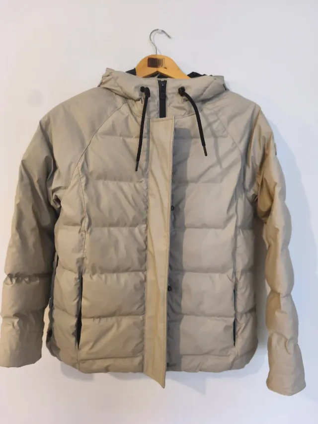 Abrigo impermeable Tantä Nieve Stone Grey