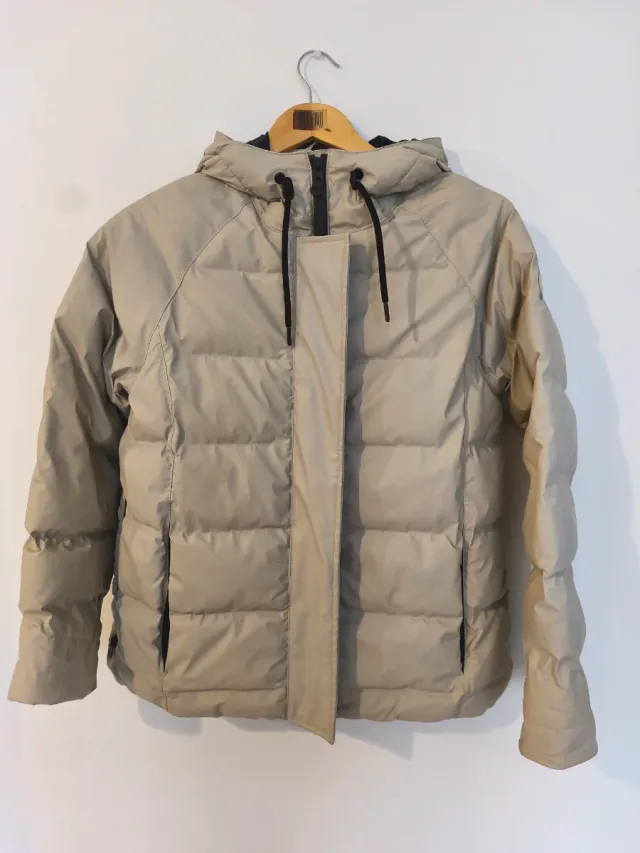 Abrigo impermeable Tantä Nieve Stone Grey