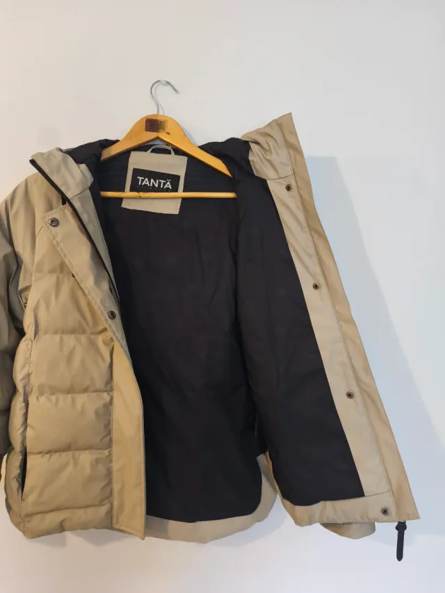 Abrigo impermeable Tantä Nieve Stone Grey