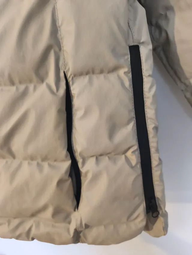 Abrigo impermeable Tantä Nieve Stone Grey