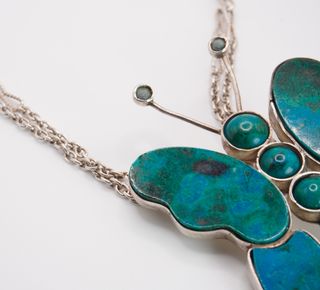 Ciondolo spilla turchese argento 925 mesico