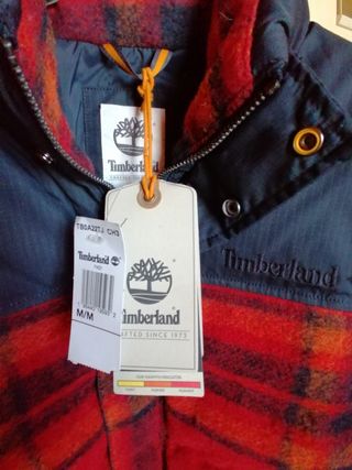 Timberland Giacca Flanella Tartan Blu/Rosso